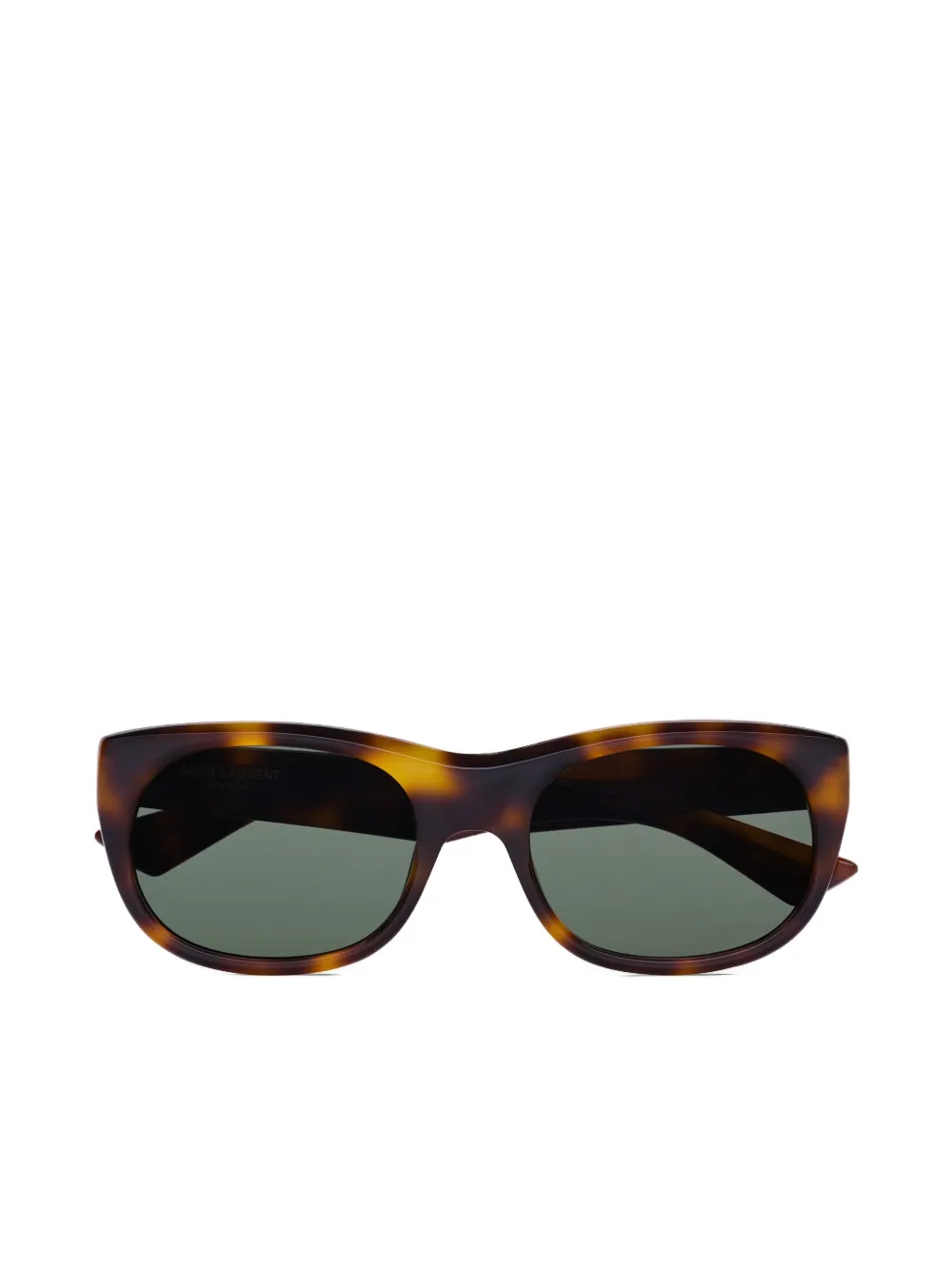 Saint Laurent Eyewear Zonnebril met rond montuur Bruin