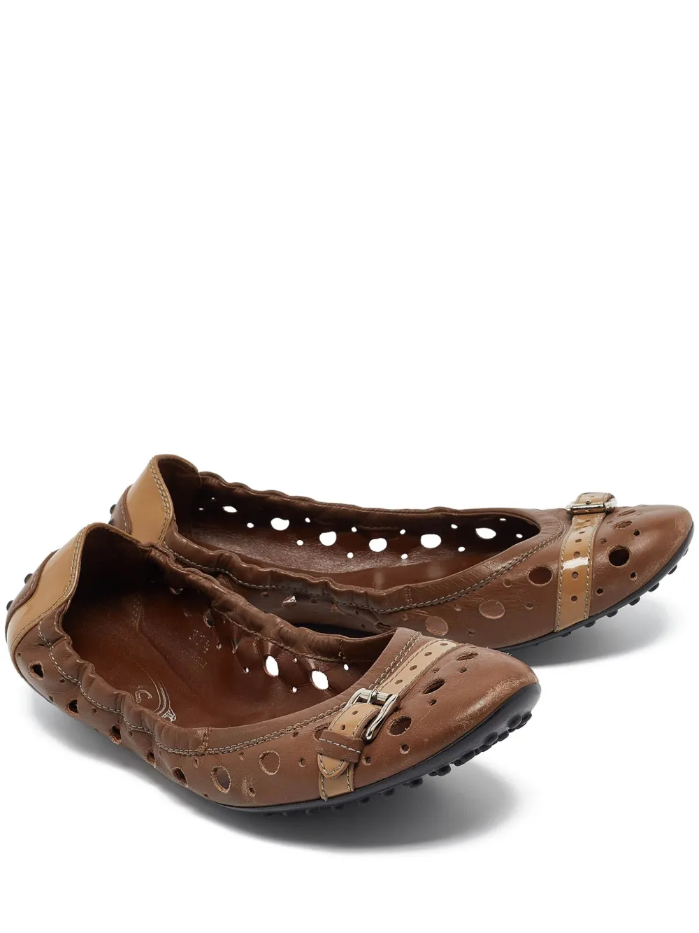Tod's Vintage Pre-owned leather ballet flats | Brown | Image 1