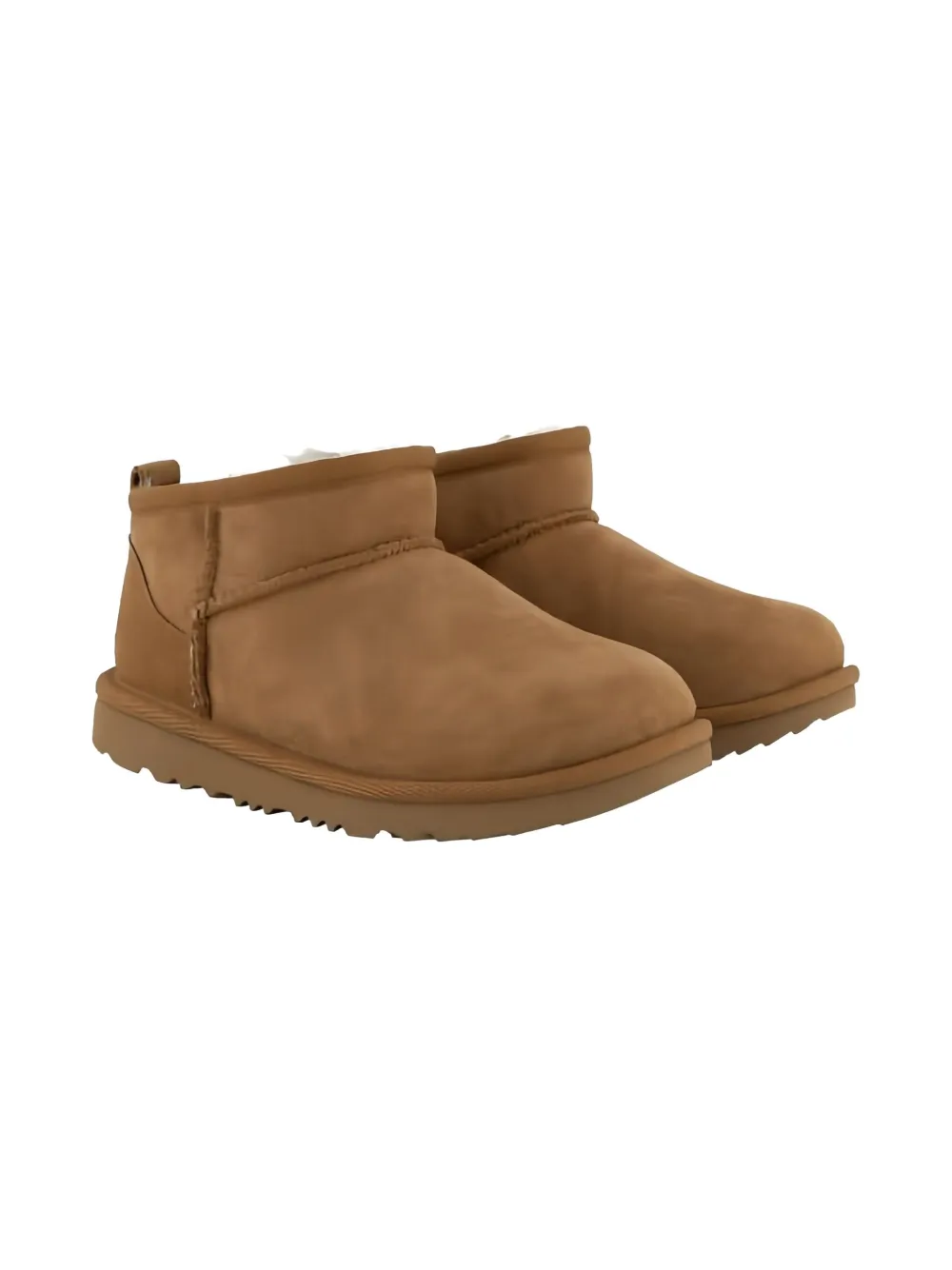 UGG Kids Leren enkellaarzen - Bruin