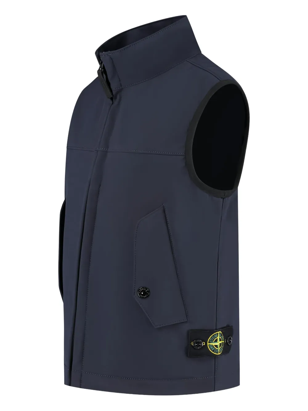 Stone Island Junior Bodywarmer met Compass-logopatch Blauw