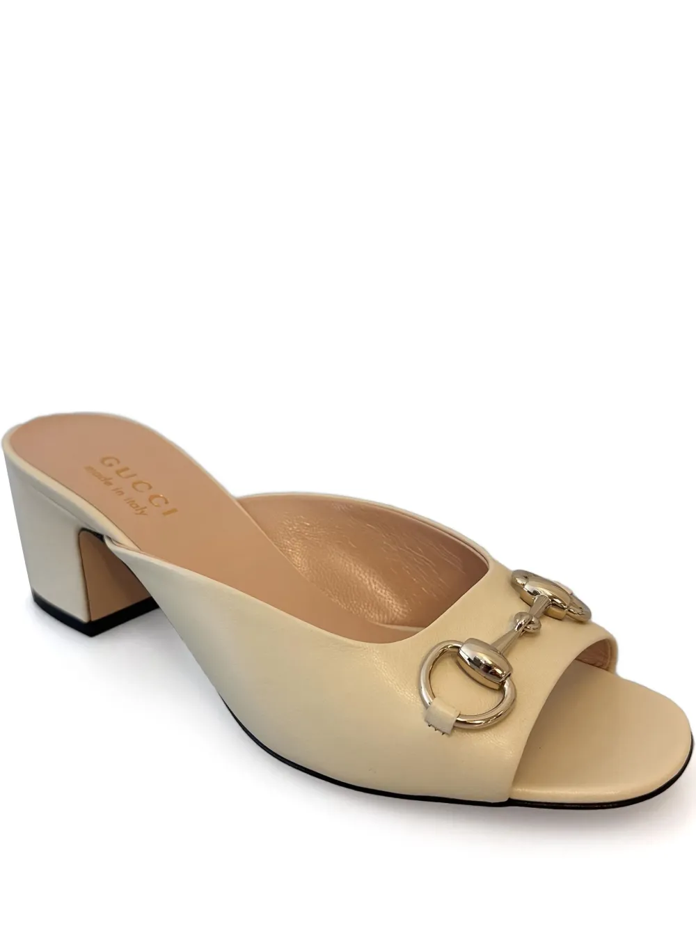 Gucci 55mm Lady Horsebit open-toe sandals Neutrals