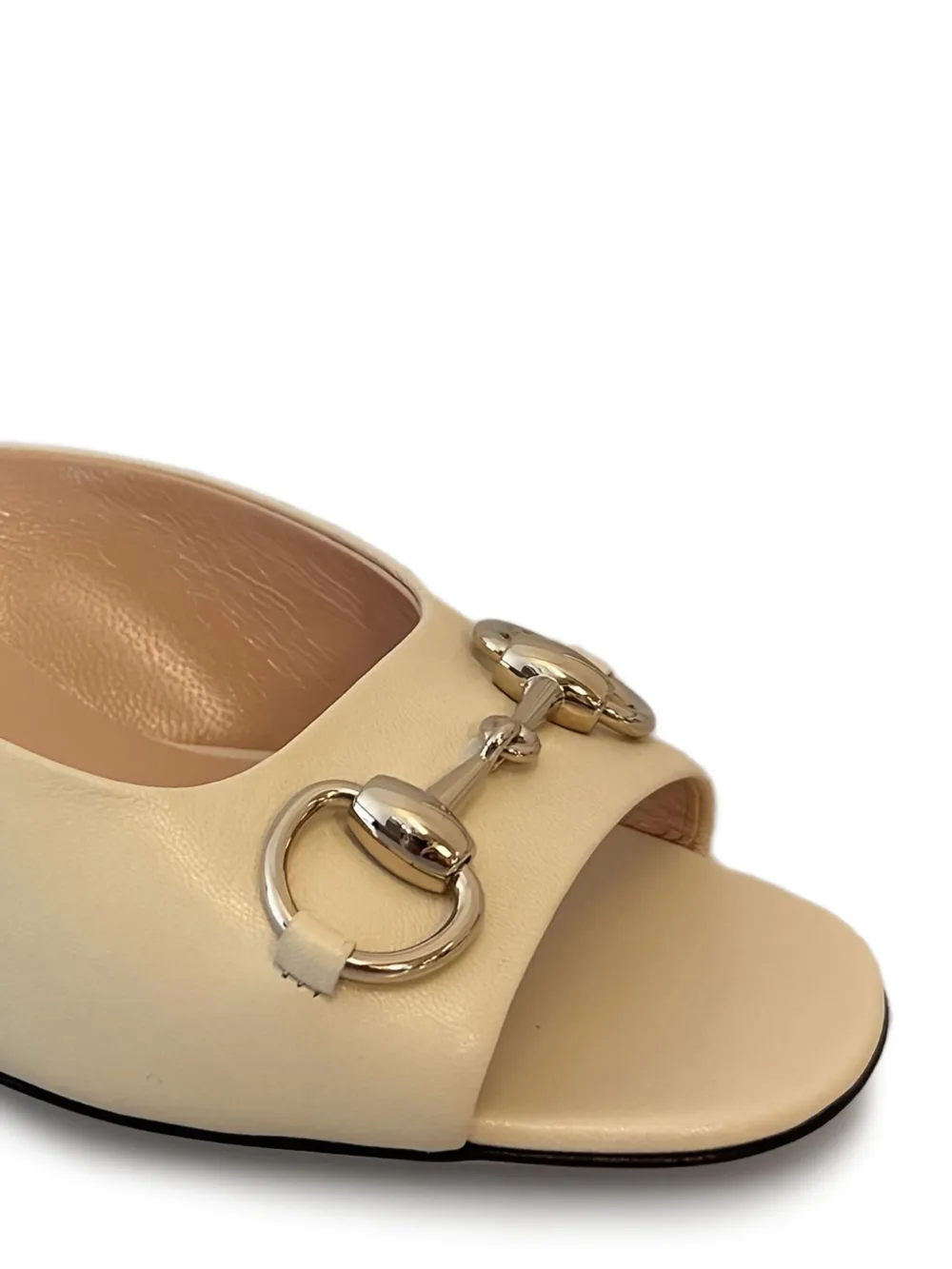 Gucci 55mm Lady Horsebit open-toe sandals Neutrals
