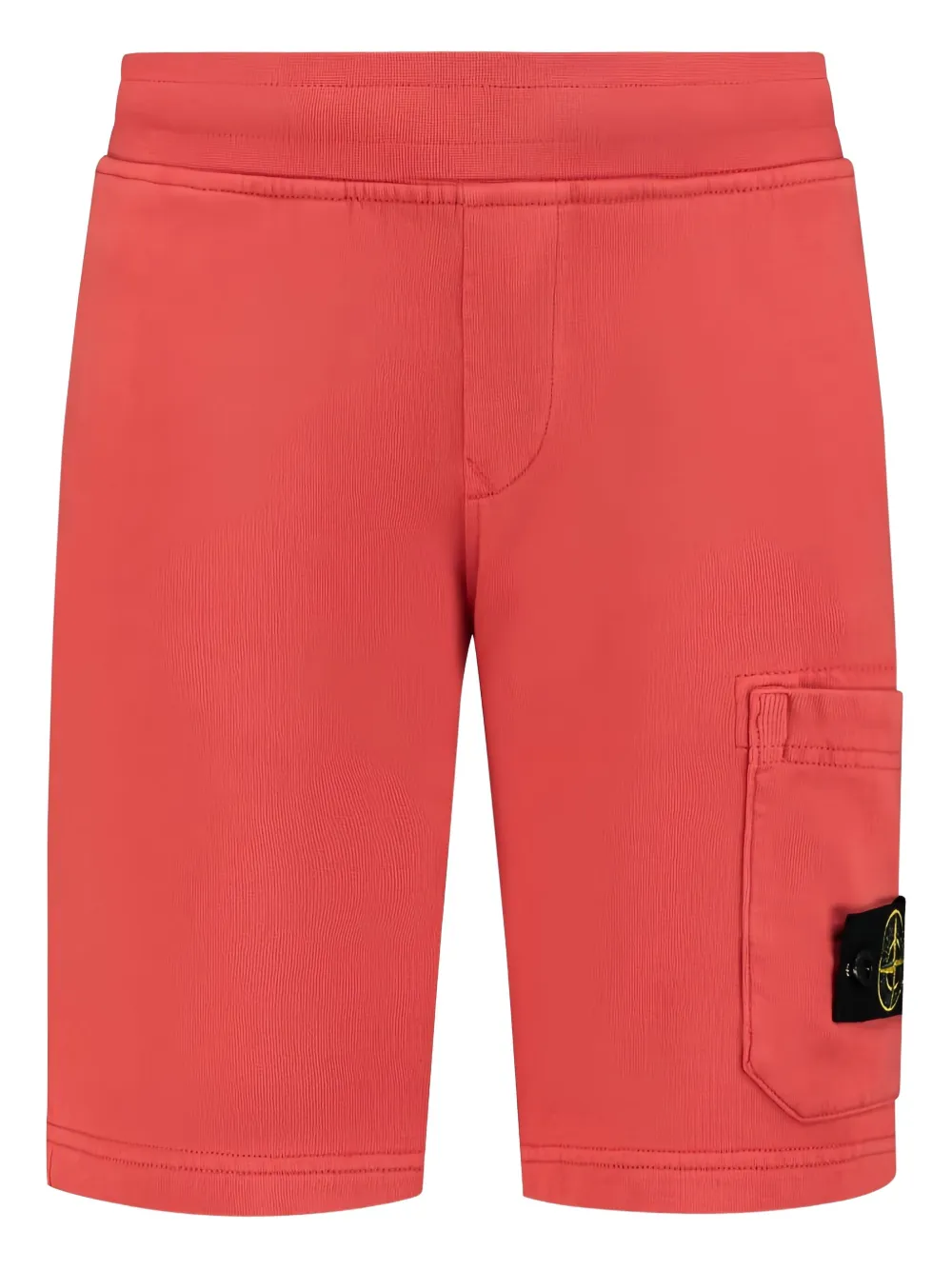 Stone Island Junior Shorts met Compass-logopatch Rood