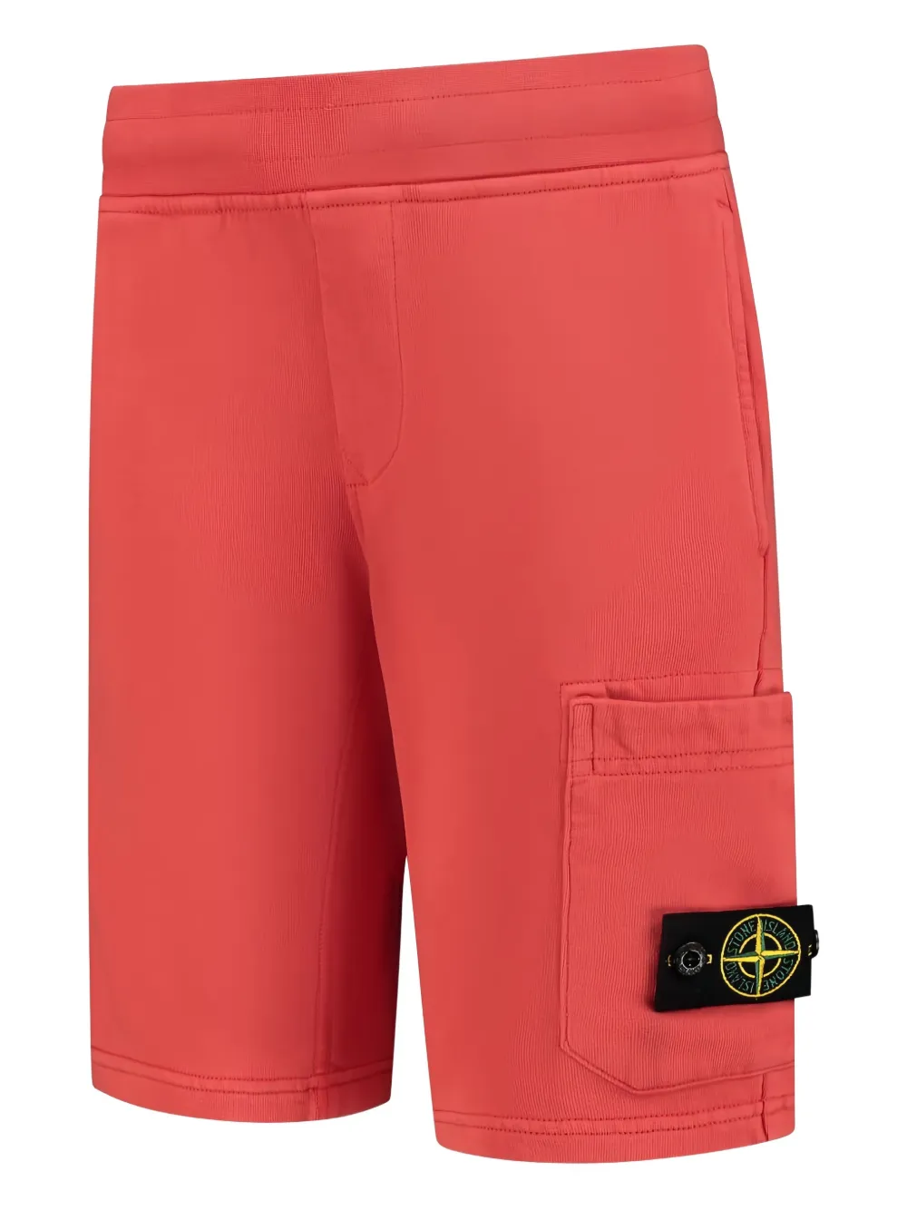 Stone Island Junior Shorts met Compass-logopatch Rood