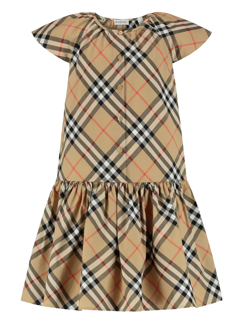 Burberry Kids Vintage Check jurk Beige