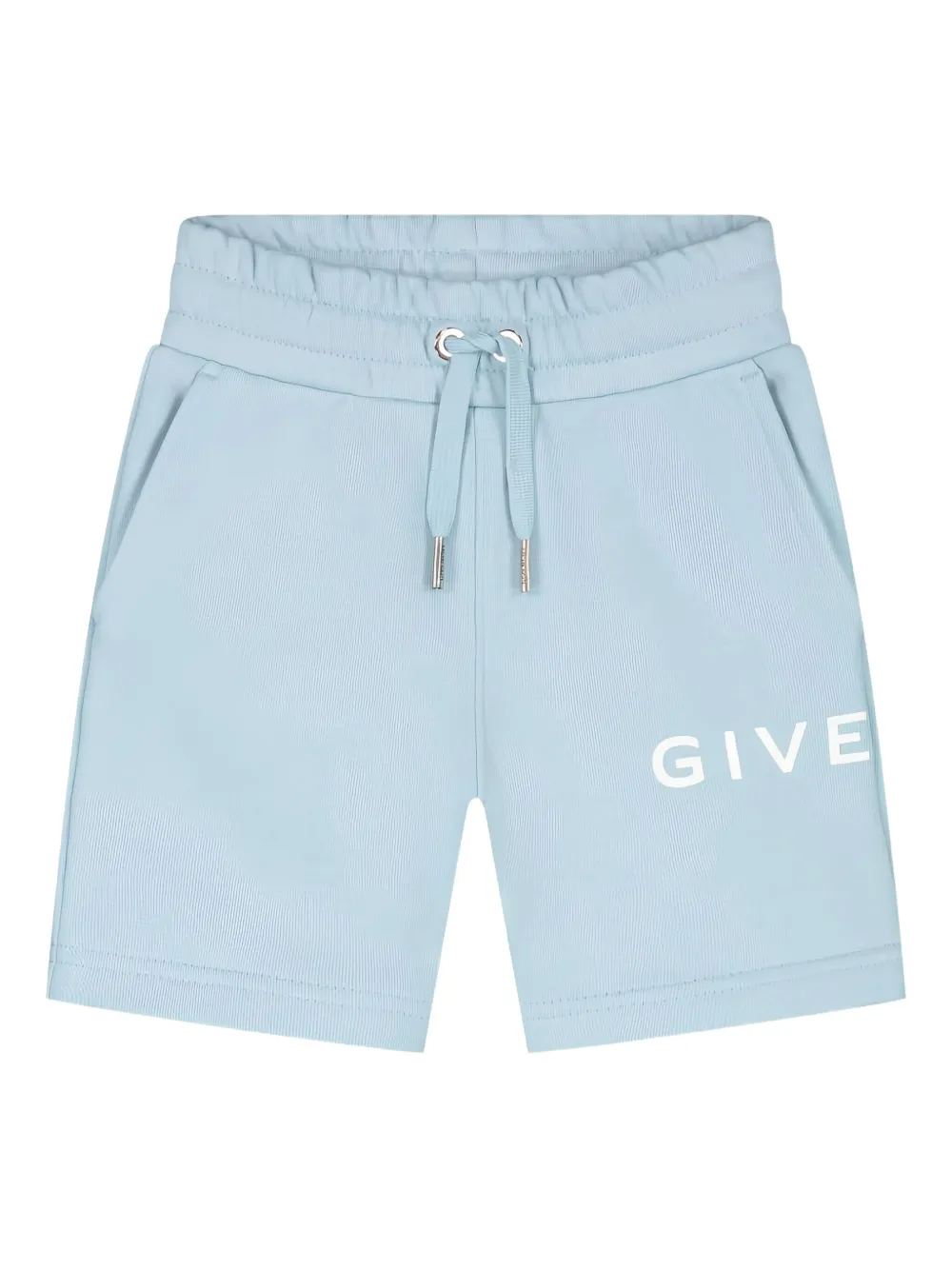 Givenchy Kids logo-print track shorts Blauw
