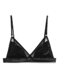 Maison Close Minuit triangle bikini top - Black
