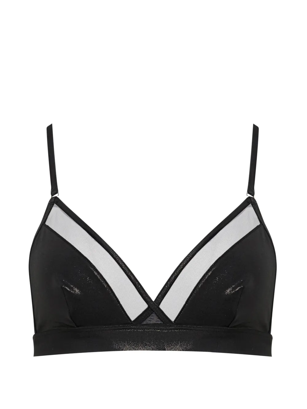 Maison Close Minuit bikini top - Nero