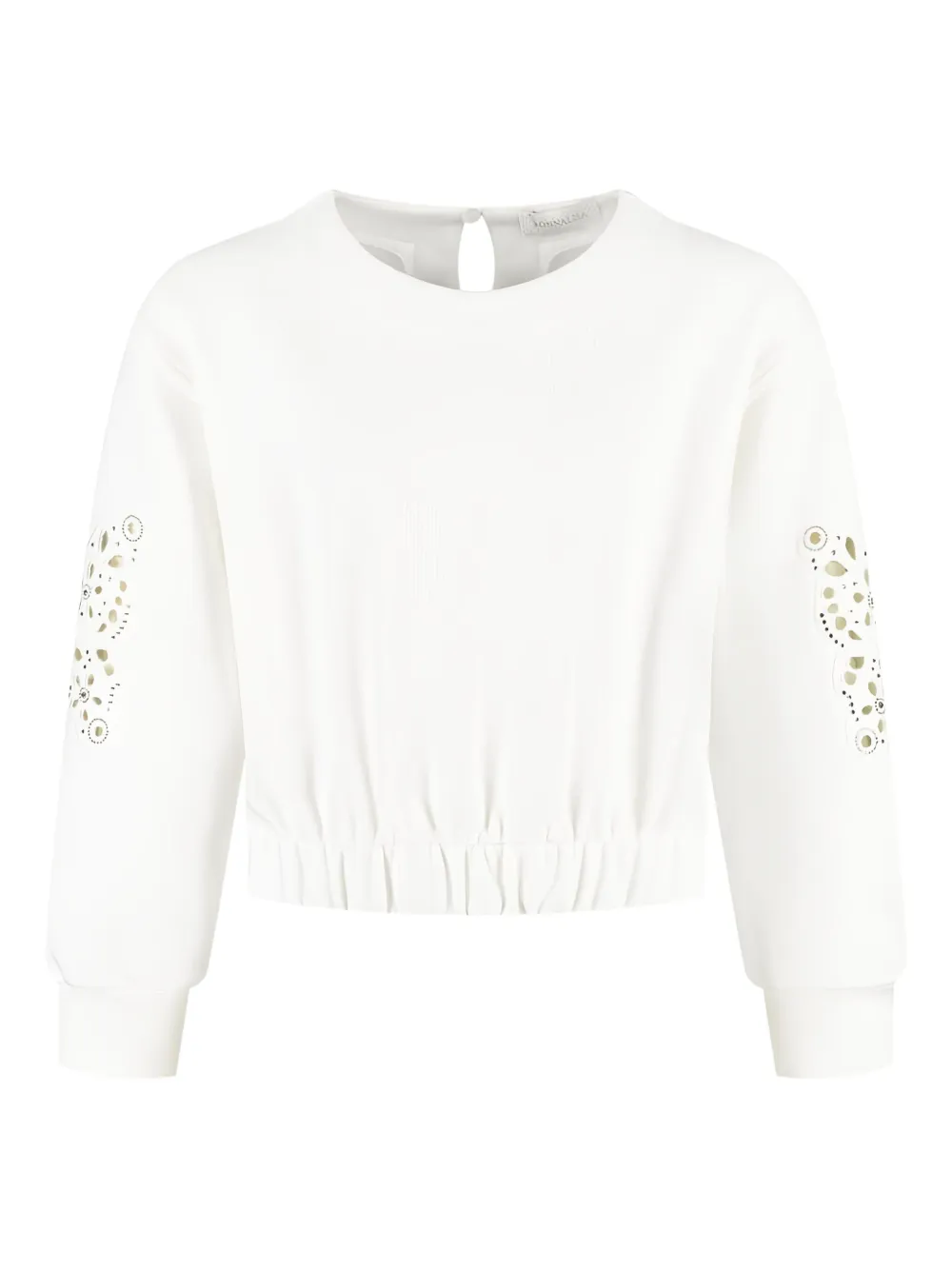 Monnalisa elasticated-hem sweatshirt Wit