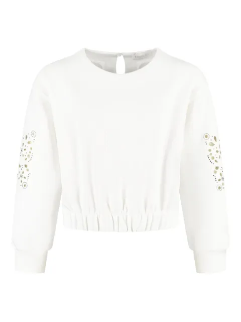 Monnalisa elasticated-hem sweatshirt 