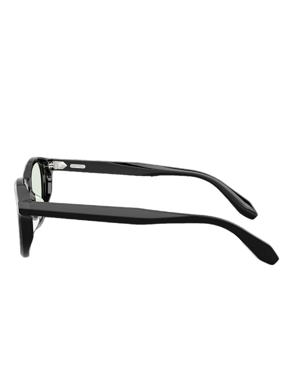 Oliver Peoples N.09 Sun zonnebril met rond montuur Zwart