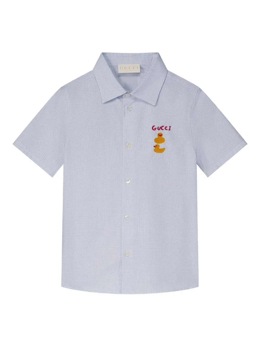 Gucci Kids ポプリン シャツ - ブルー Gucci Kids ポプリン シャツ - ブルー