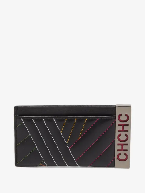 Carolina Herrera Vintage porte-cartes en cuir de veau pre-owned