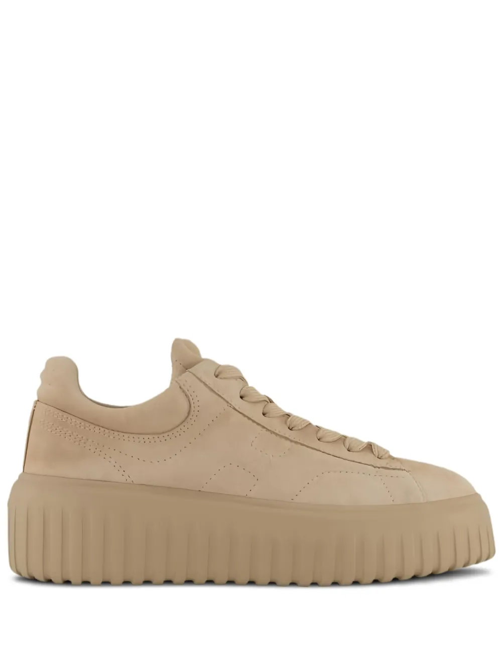Hogan baskets H-Stripes en daim | tons neutres | Image 1