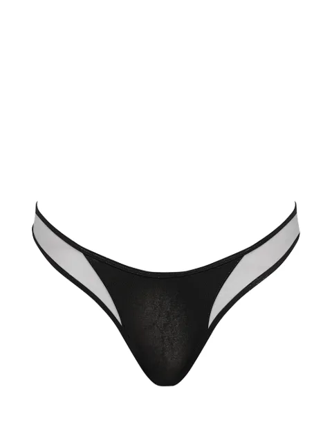 Maison Close Minuit high-cut thong bikini bottoms