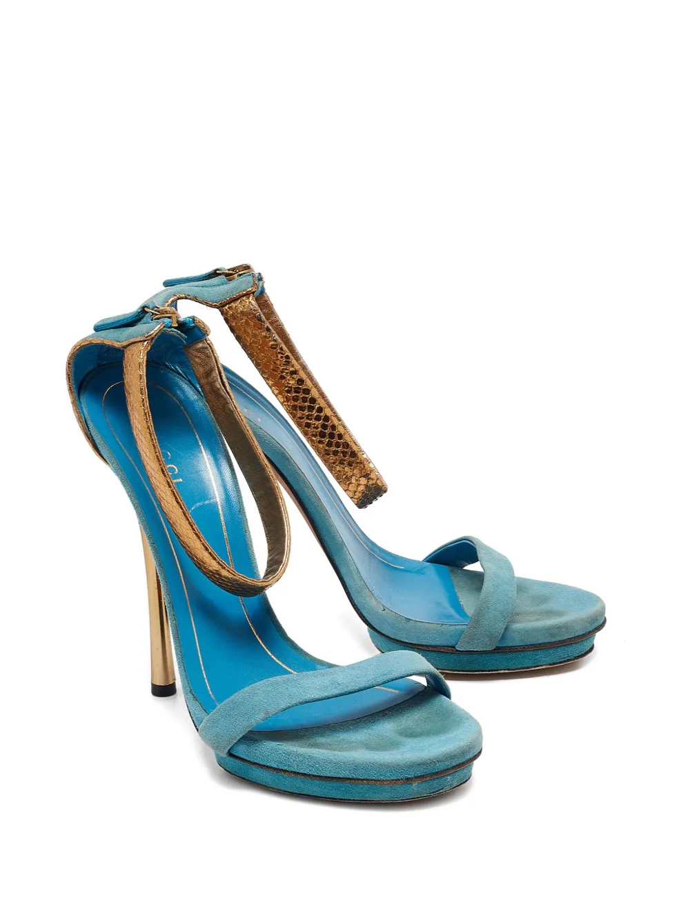 Gucci Pre-Owned 130 mm Kelis sandalen - Blauw