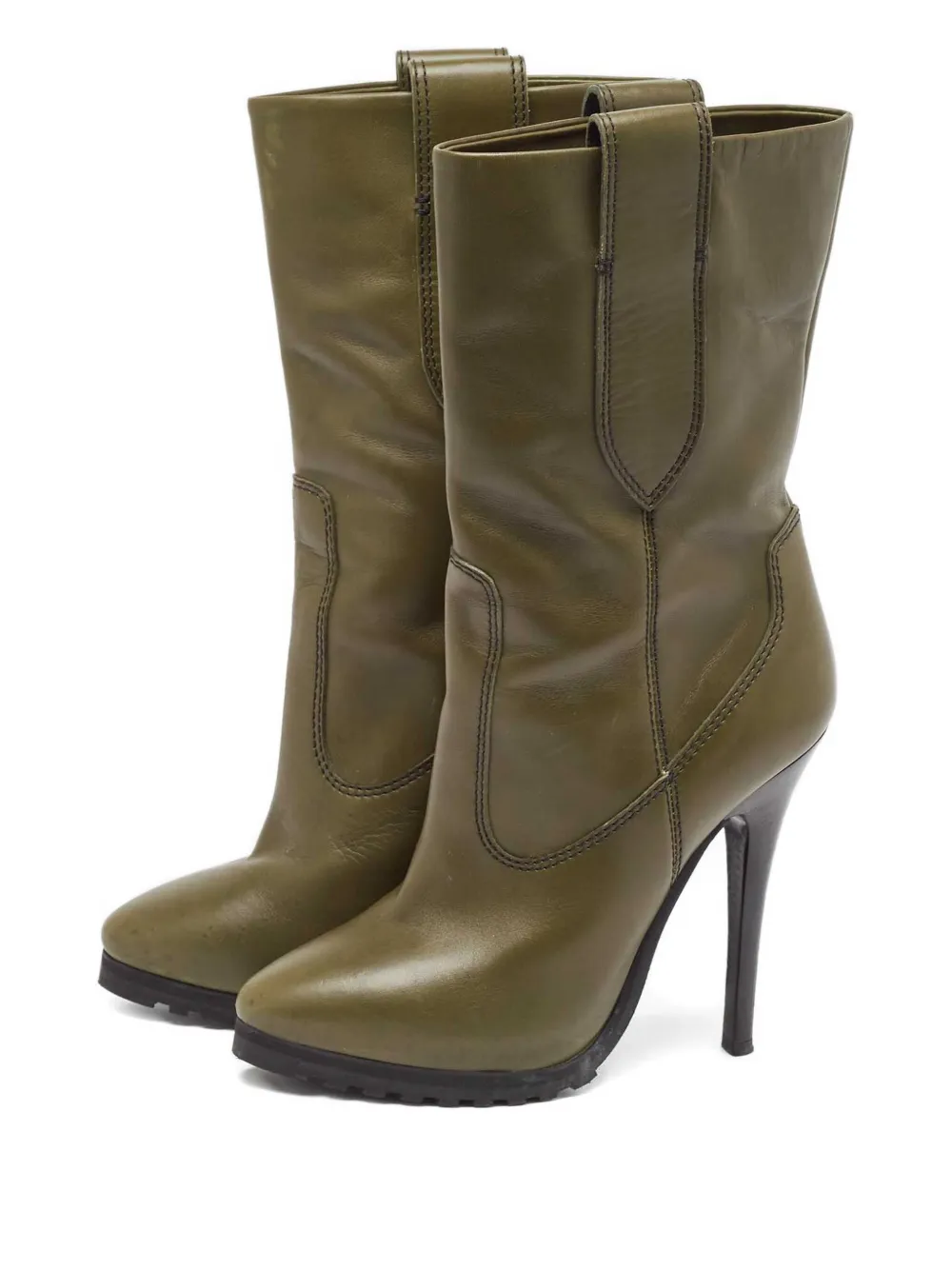 Giuseppe Zanotti Vintage Pre-owned 120 mm leren laarzen - Groen