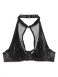 Maison Close Minuit Foulard bikini top - Black