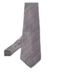 Lanvin Pre-Owned patterned silk tie - Grey