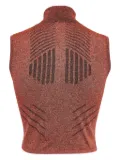 Prada Pre-Owned geometric-pattern knitted top - Orange