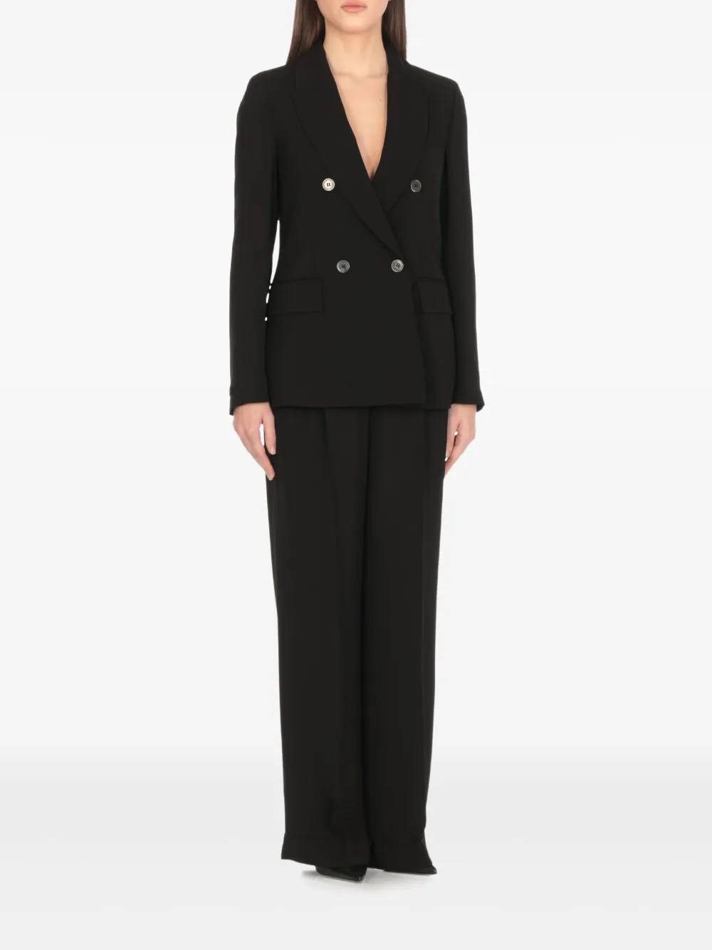 Shop Peserico Double-breasted Blazer