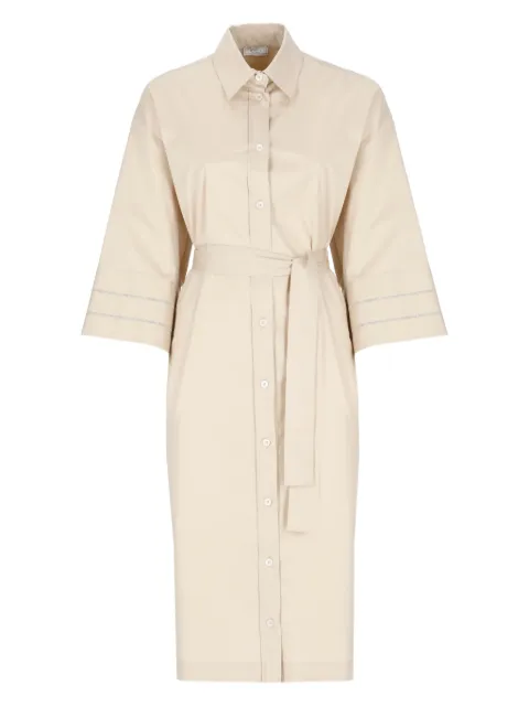 Peserico bead-detail midi dress