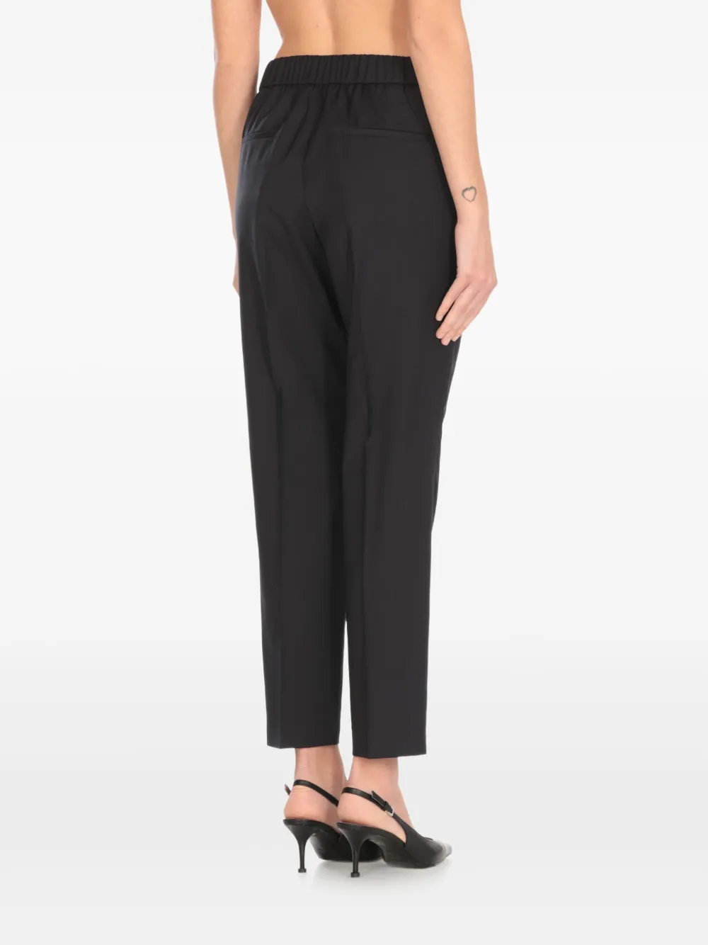 Peserico Wollen broek Zwart