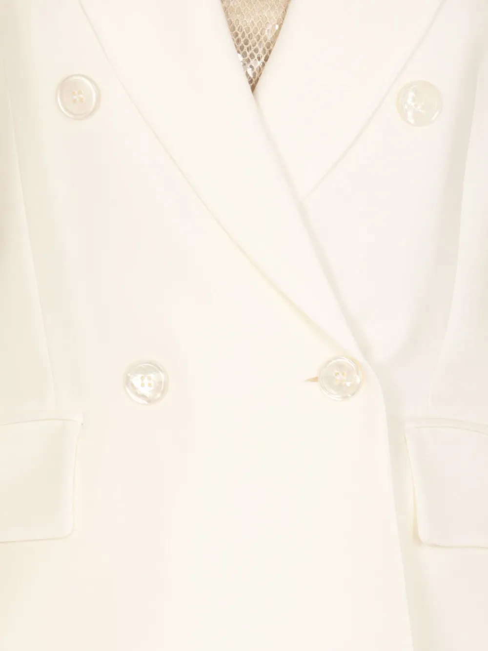 Peserico Blazer met dubbele rij knopen Wit
