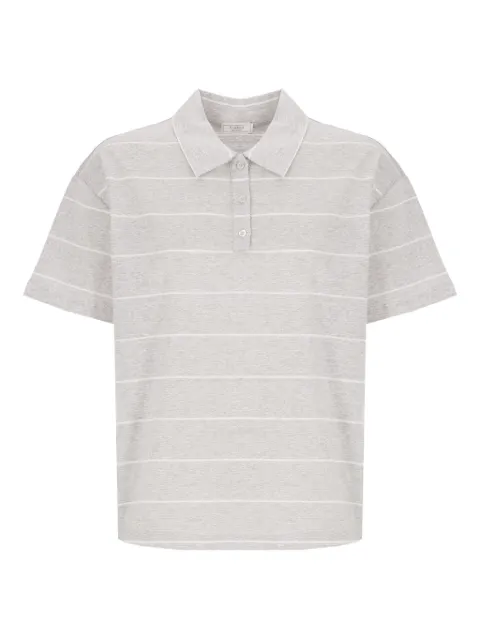 Peserico playera tipo polo con rayas estampadas