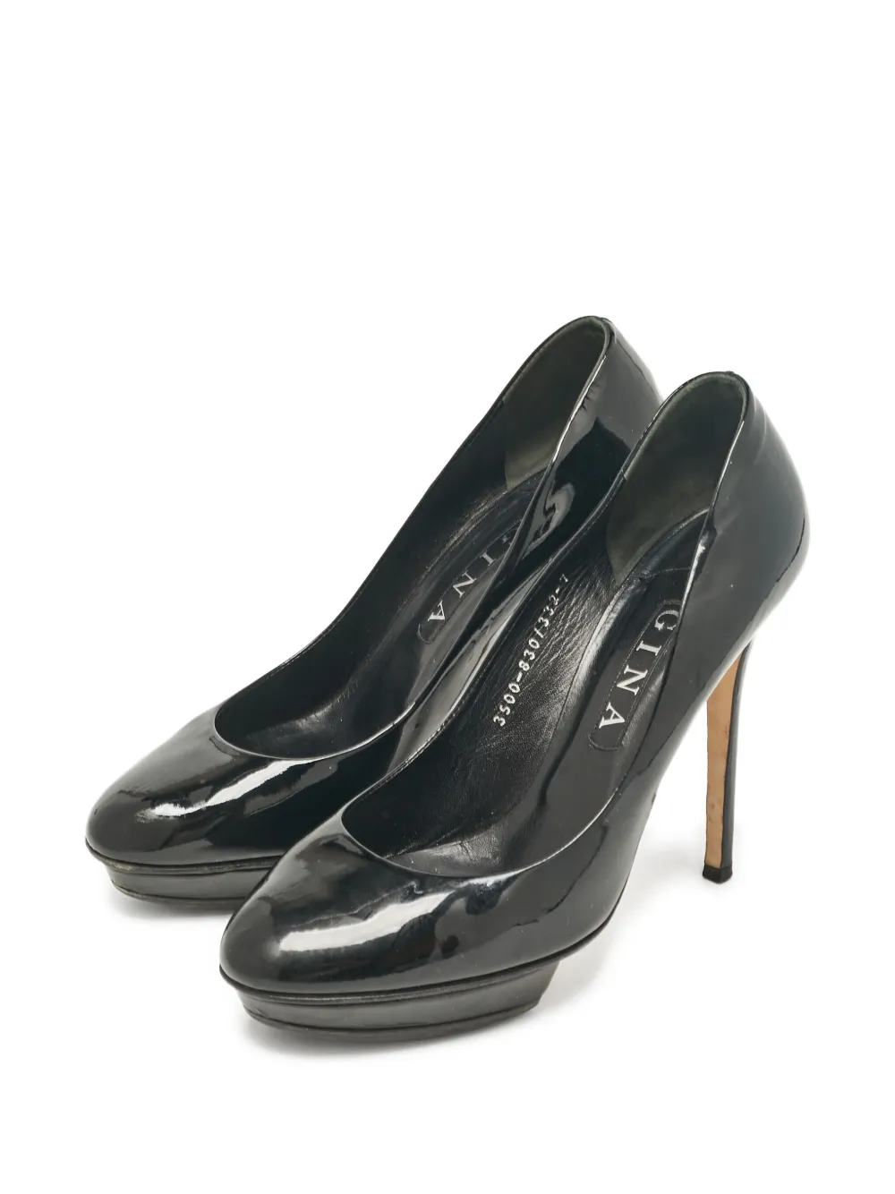 Gina pre-owned 120mm platform stiletto pumps | Image 2
