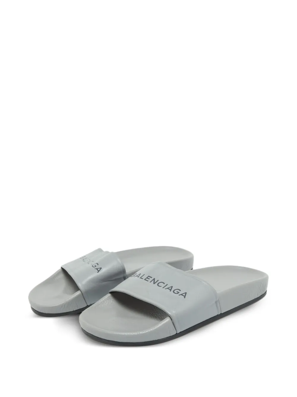 Balenciaga Pre-Owned logo-print slides | Image 2