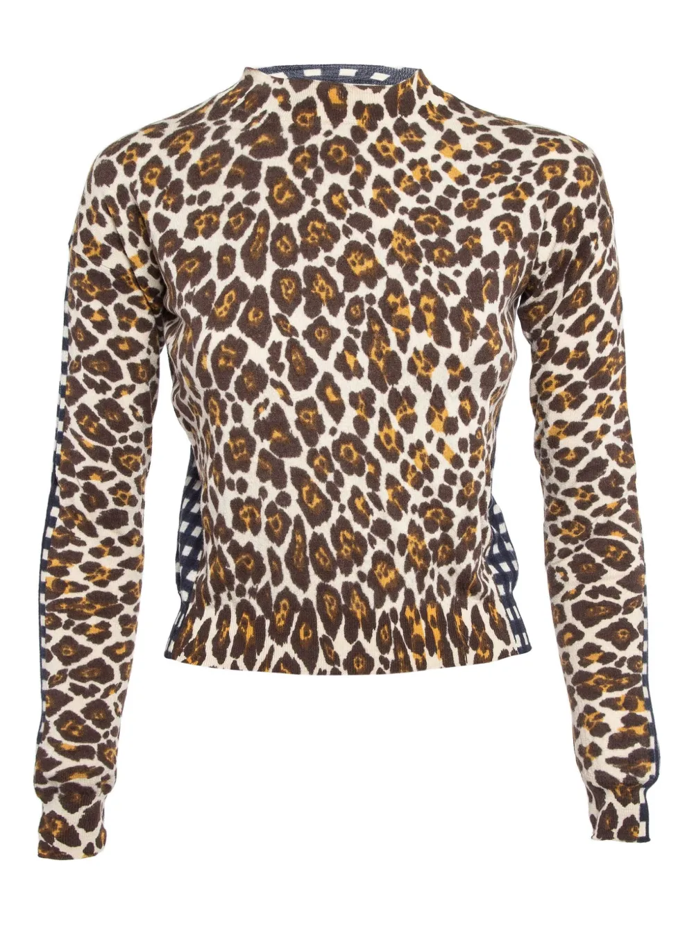 Stella McCartney Pre-Owned Blusa con inserti a contrasto - Marrone