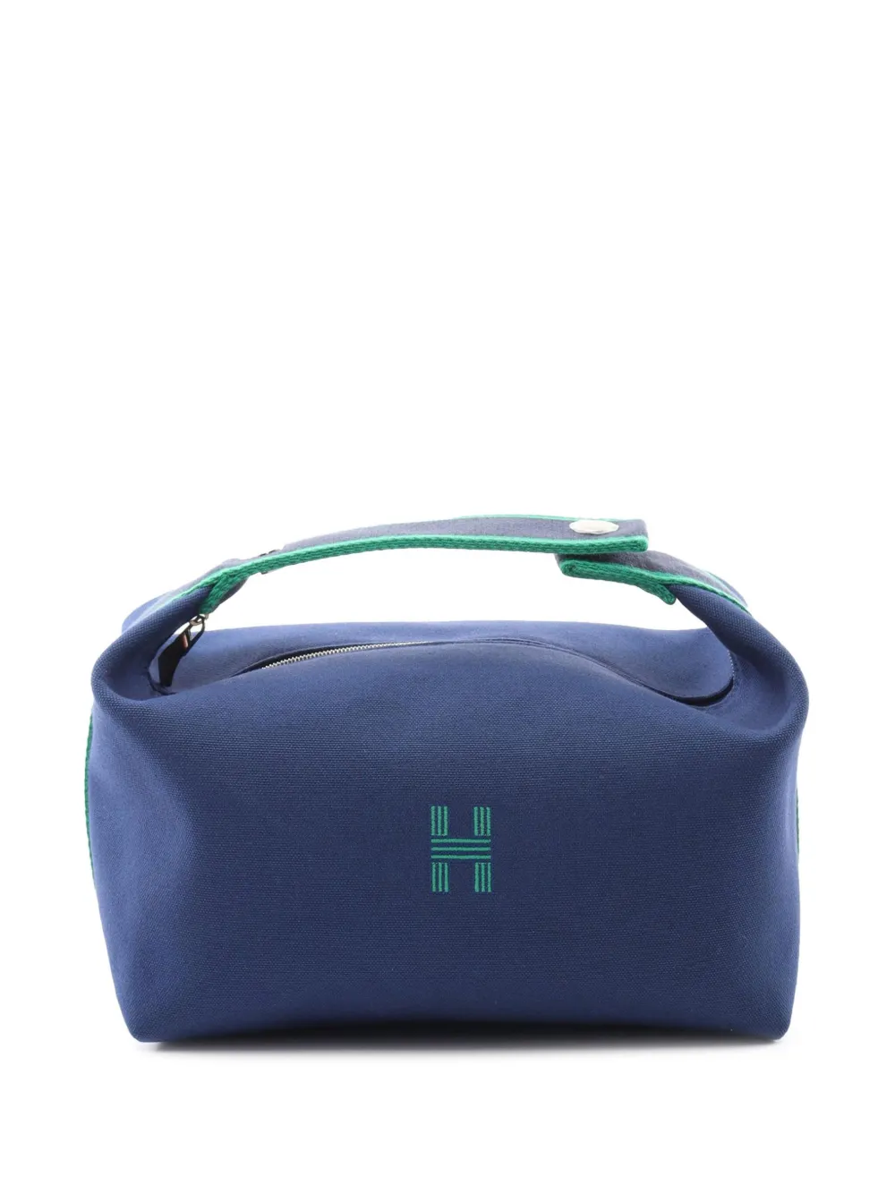 Hermès Pre-Owned 2020-2025 Small Toile Bride A Brac vanity bag - ブルー Hermès Pre-Owned 2020-2025 Small Toile Bride A Brac vanity bag - ブルー