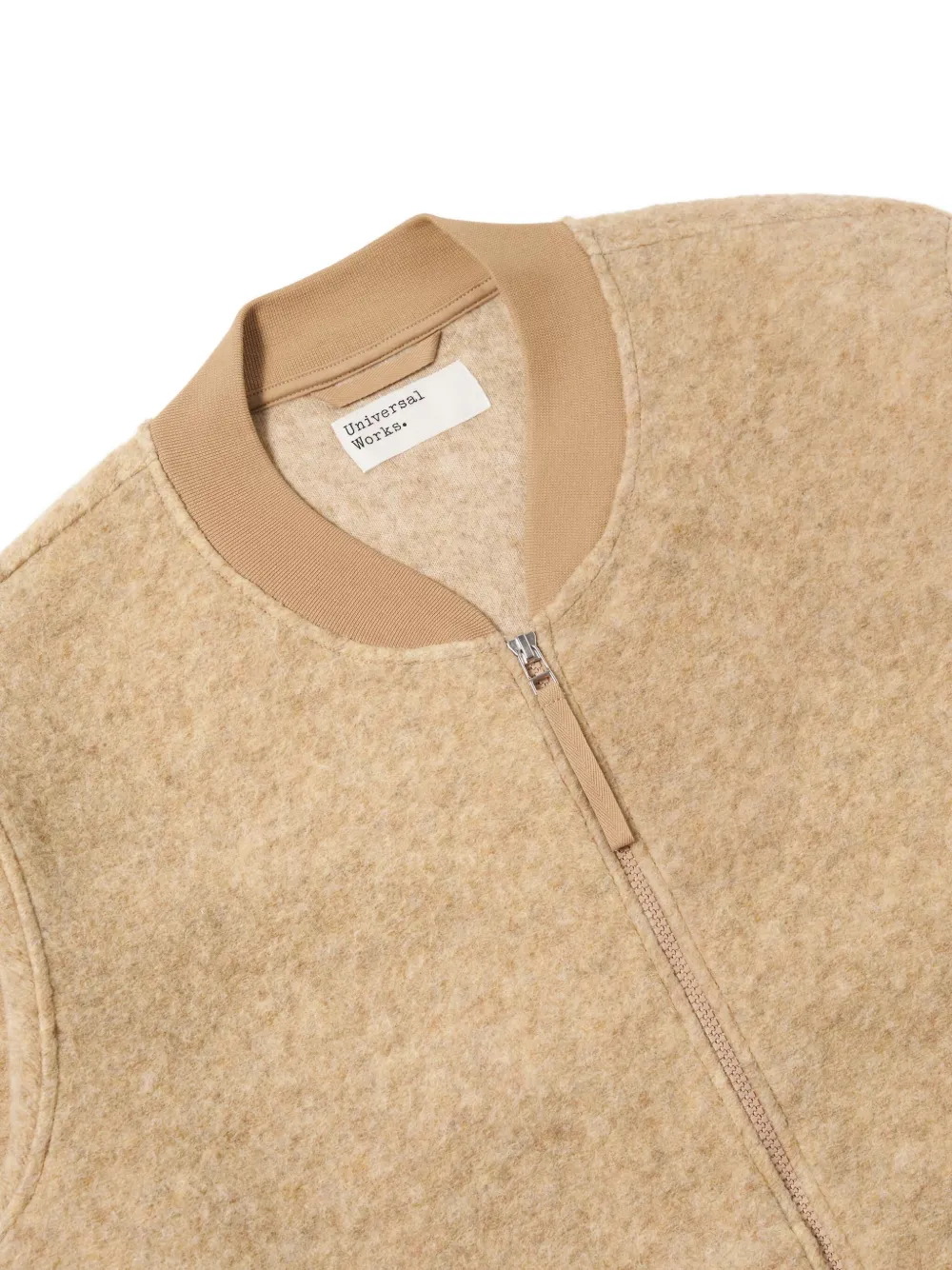 Universal Works Bomberjack met rits Beige
