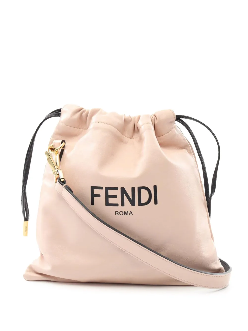 Fendi Pre-Owned 2010-2024 Small Leather Logo Drawstring crossbody bag | Pink | Image 1