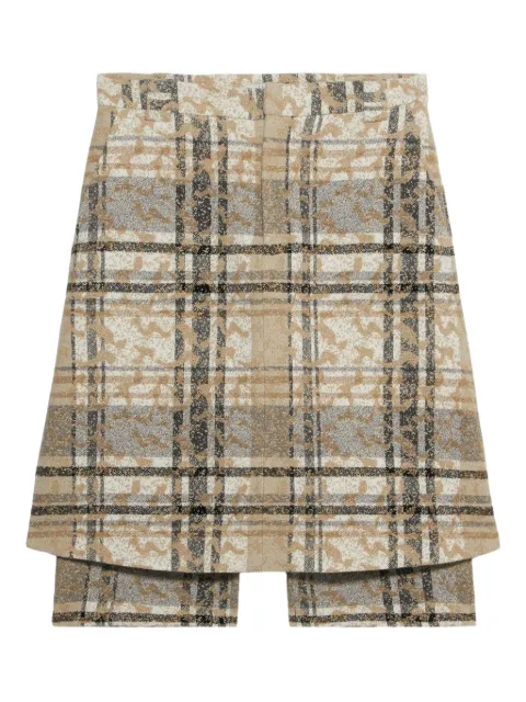1989 STUDIO check jacquard shorts