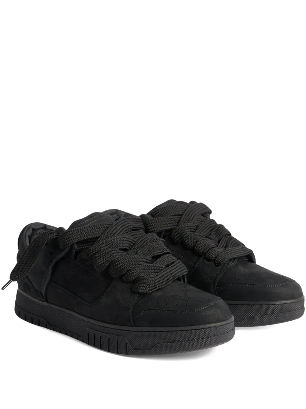 1989 STUDIO Skate lace-up nubuck sneakers | Black | Image 1