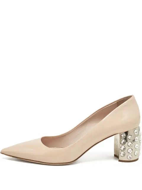 Miu Miu Pre-Owned 50mm crystal-embellished pumps