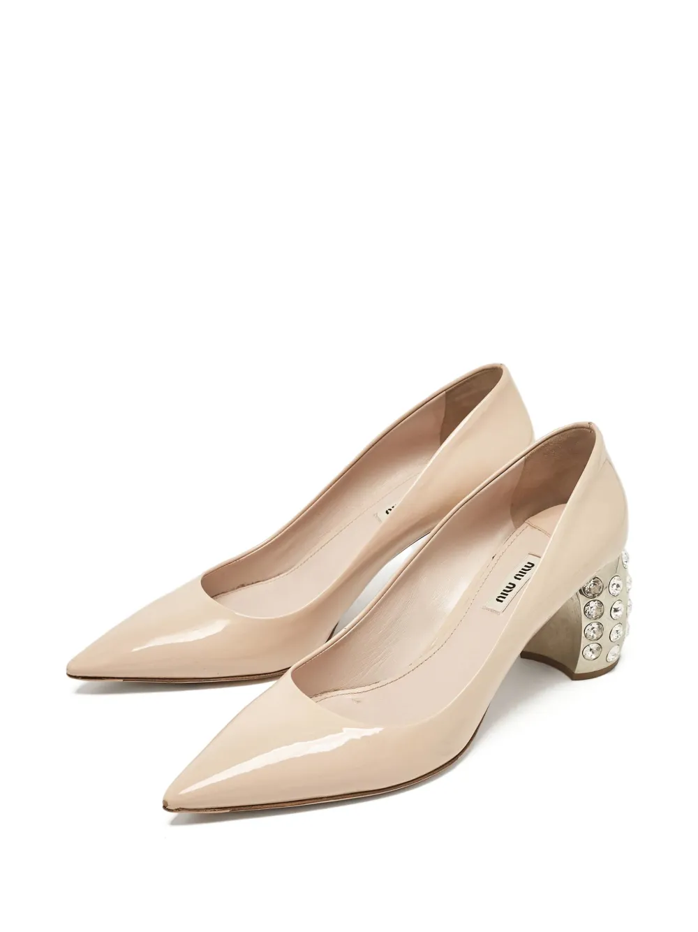 Miu Miu Pre-Owned escarpins à ornements en cristal | Image 2