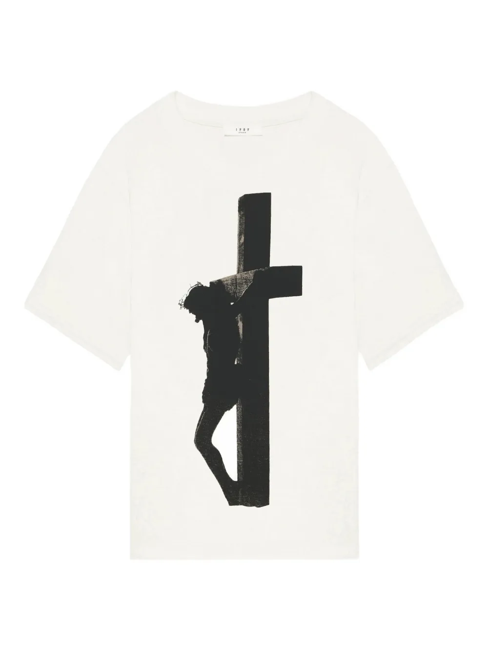 1989 STUDIO cross-print T-shirt | White | Image 1