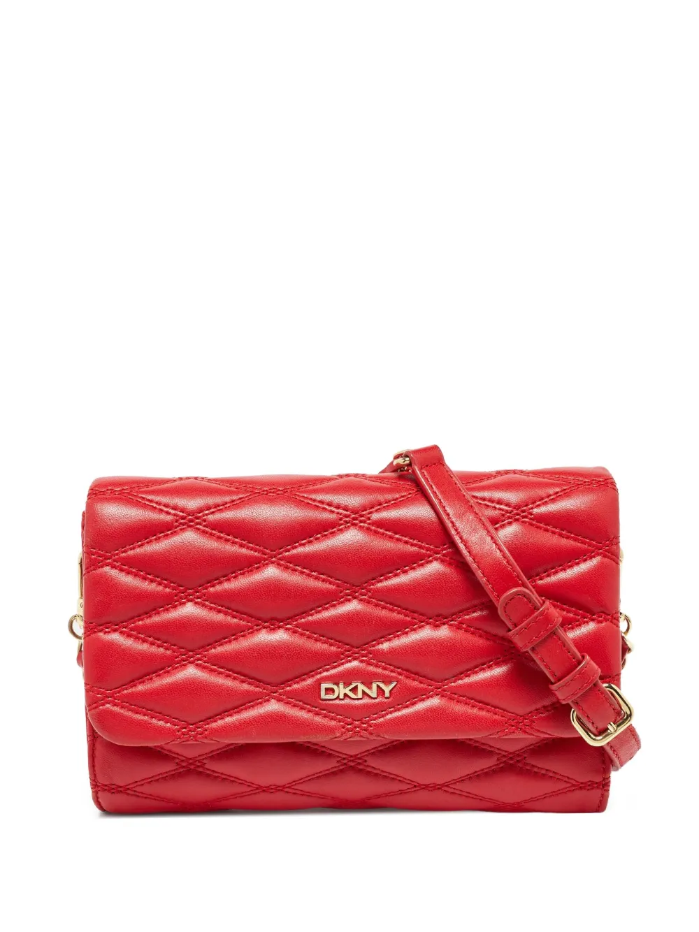 DKNY Vintage quilted shoulder bag | Red | Image 1