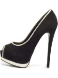 Giuseppe Zanotti Vintage 130mm peep-toe platform pumps - Black