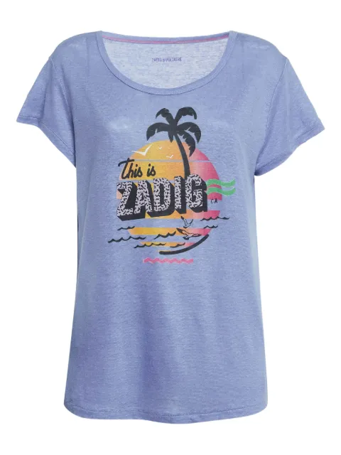 Zadig&Voltaire pre-owned palm-print T-shirt