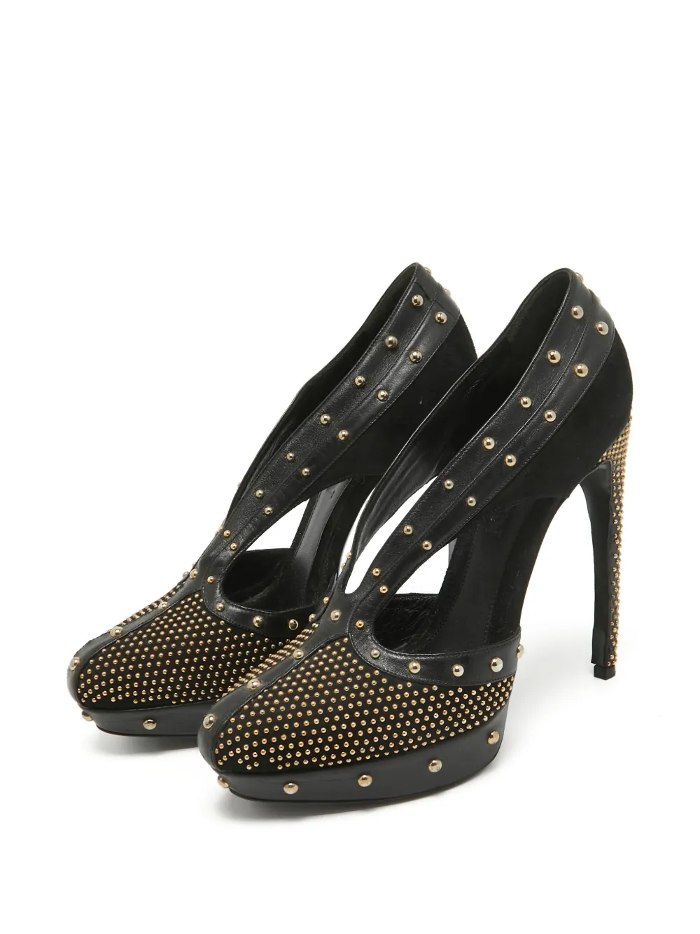 Alexander McQueen Pre-Owned 150 mm pumps verfraaid met studs - Zwart