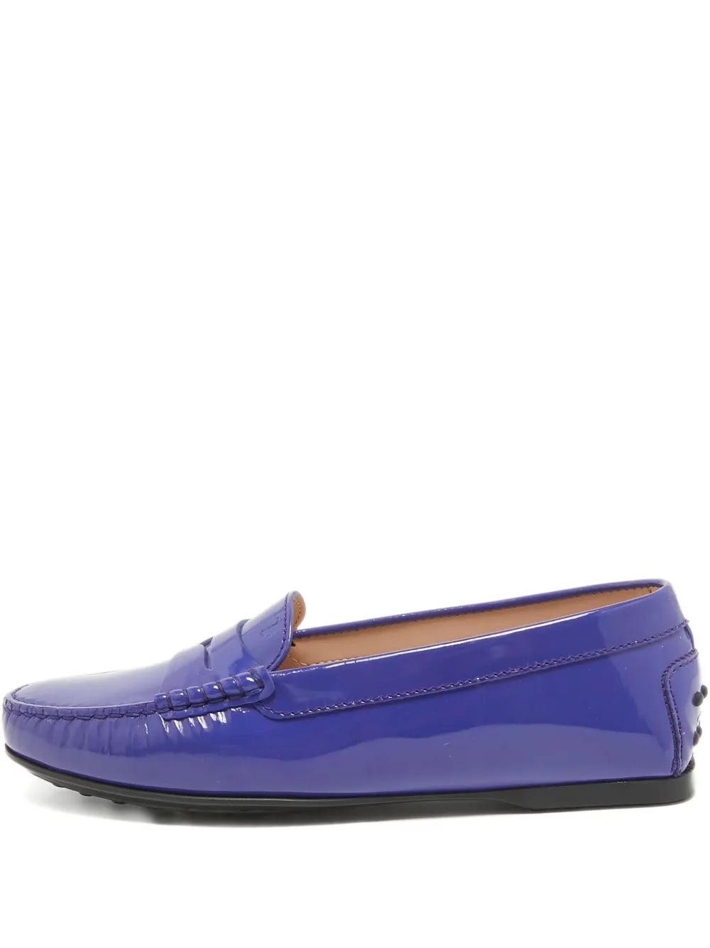 Pre-owned Tod's Vintage Leather Loafers In Blue