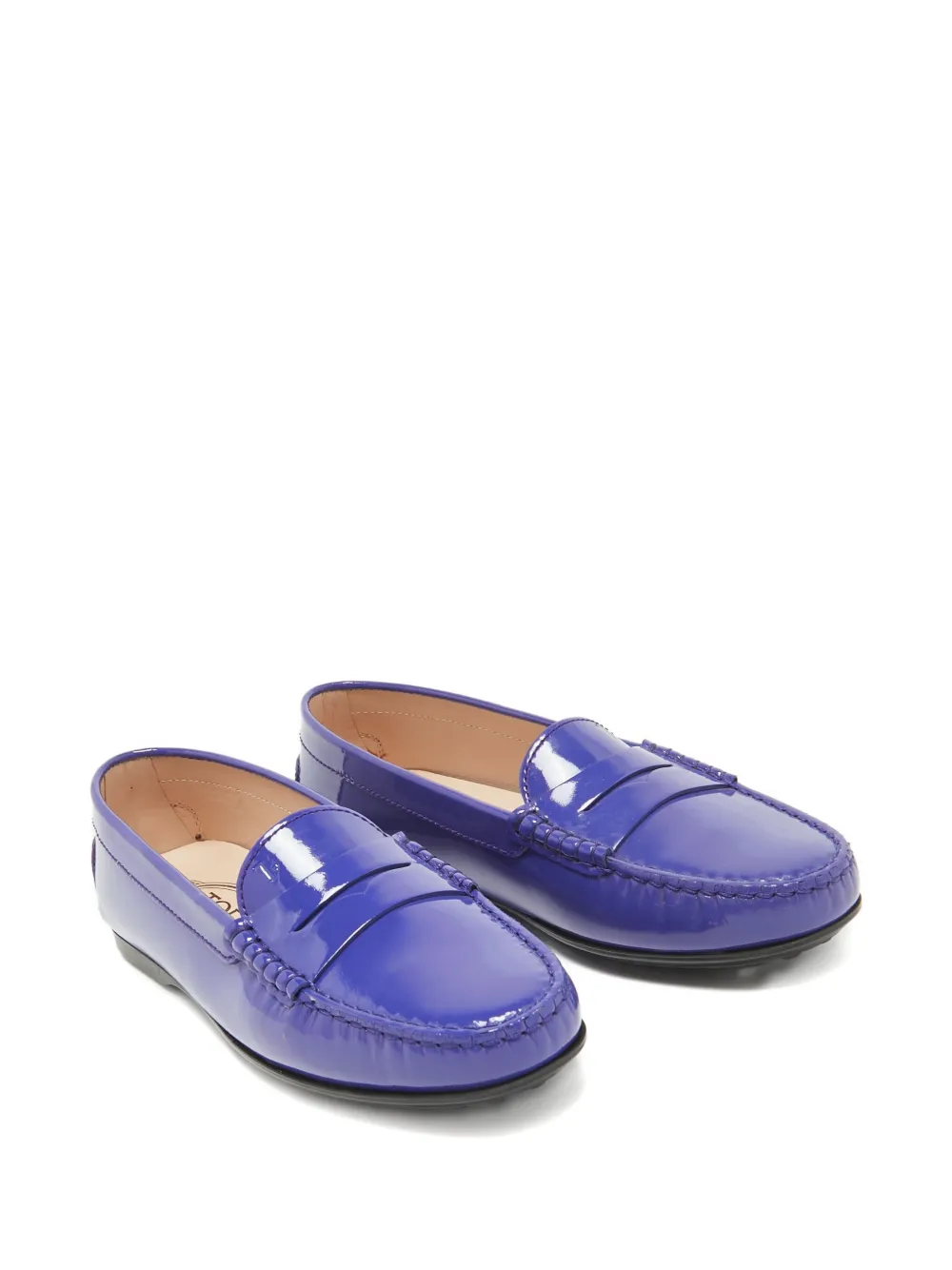 Tod's Vintage Leren loafers - Blauw
