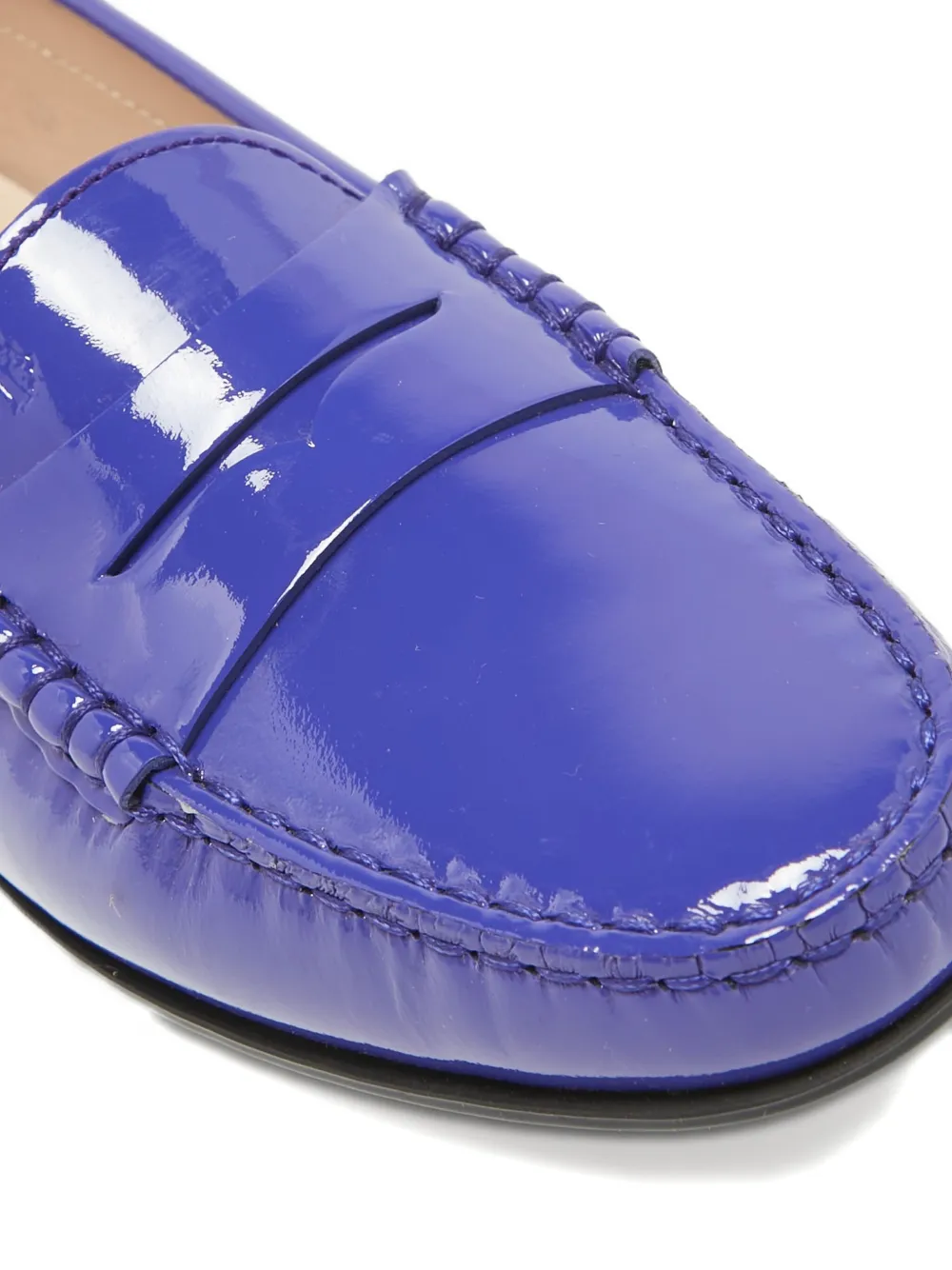 Pre-owned Tod's Vintage Leather Loafers In Blue