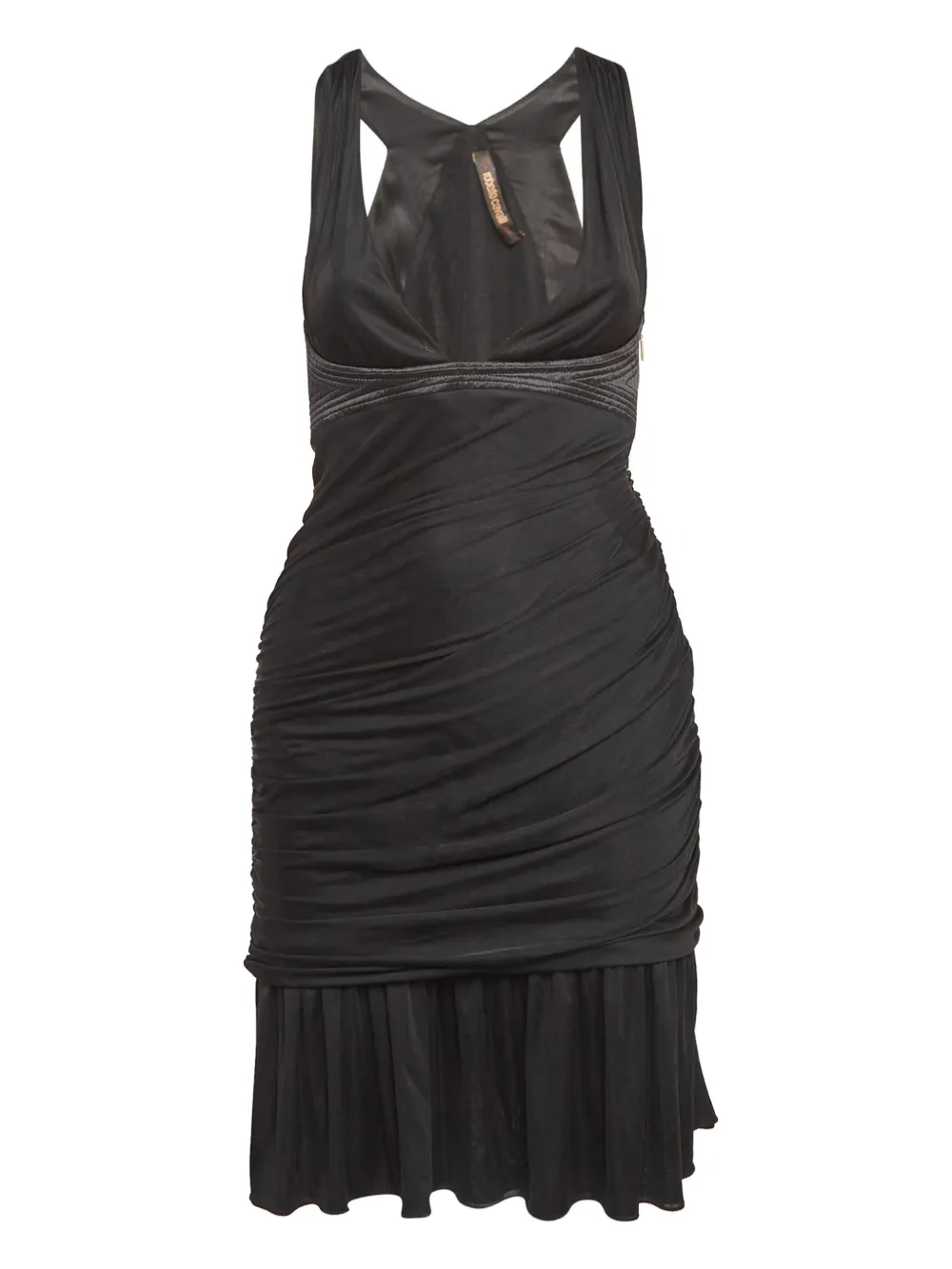 satin ruched dress