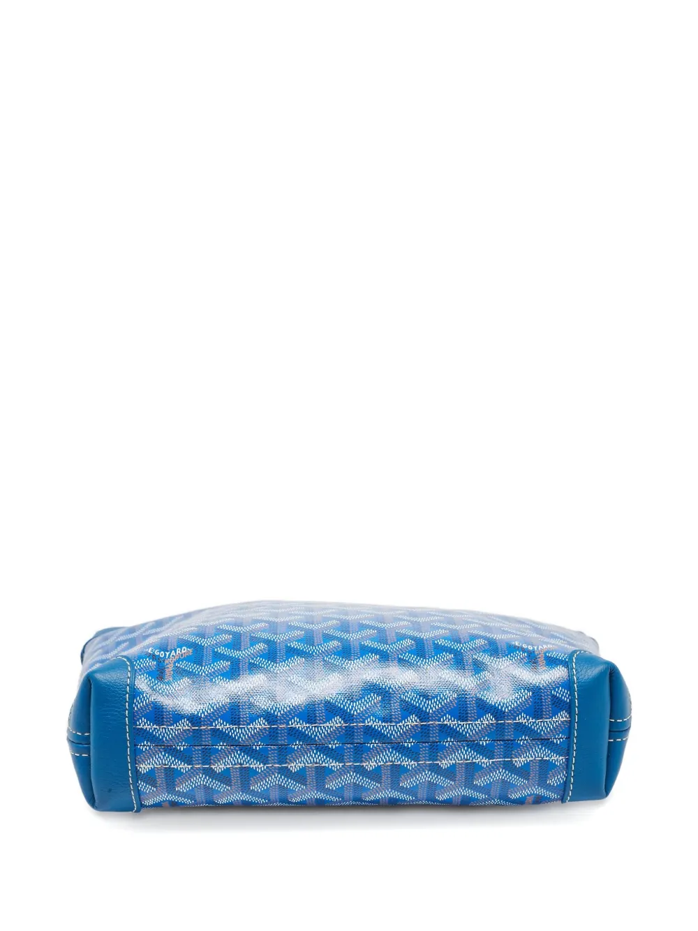 Pre-owned Goyard Monogram-pattern Clutch Bag In Blue