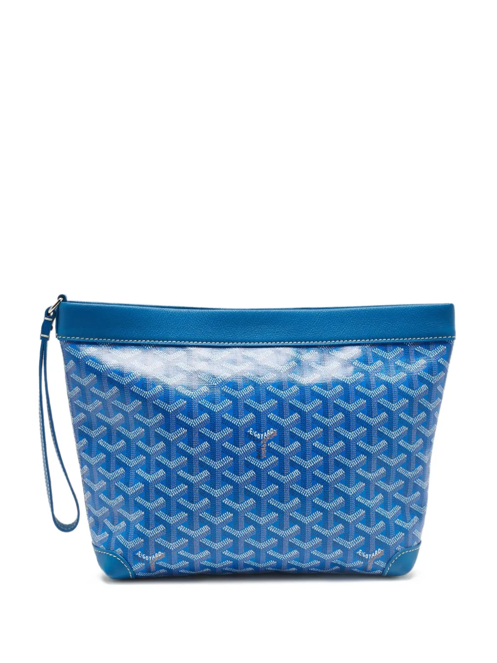 Goyard Pre-Owned monogram-pattern clutch bag | Blue | Image 1